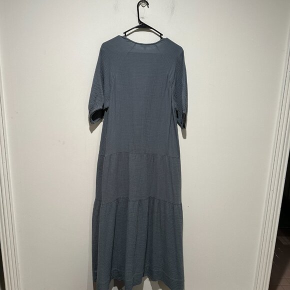 CALME Johnny Was Cotton Raglan Tiered Gauze Dress Size S - Picture 6 of 6